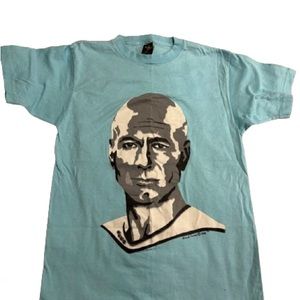 80s STAR TREK Jean-Luc Picard t-shirt